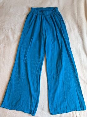 Blanco By Nature Bright Blue Wide-Leg Pants